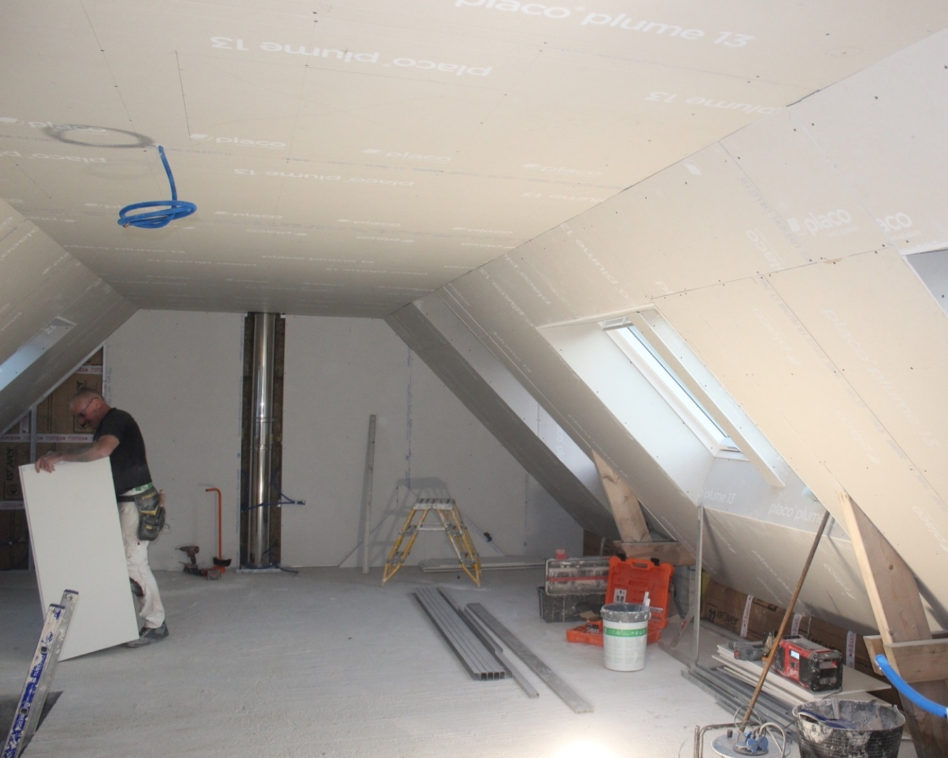 Pose de placo à Belle-Île en mer