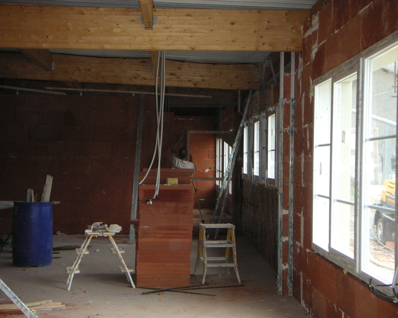 Réalisation de cloisons en plâtre